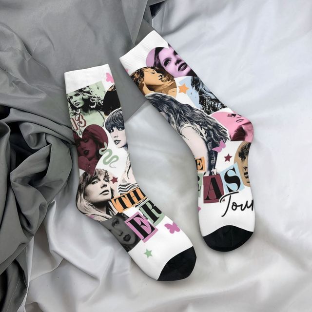 Taylor Swift Socks Popular Singer Novelty Stockings Unisex Breathable  Outdoor Sports Socks Winter Graphic Anti Skid Socks - AliExpress